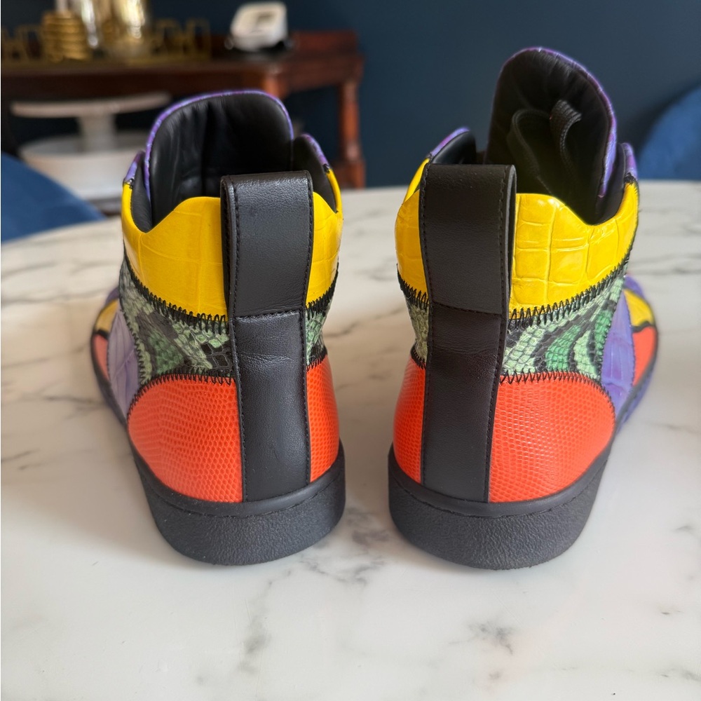 Moschino Multicolor Patchwork High-Tops - image 4